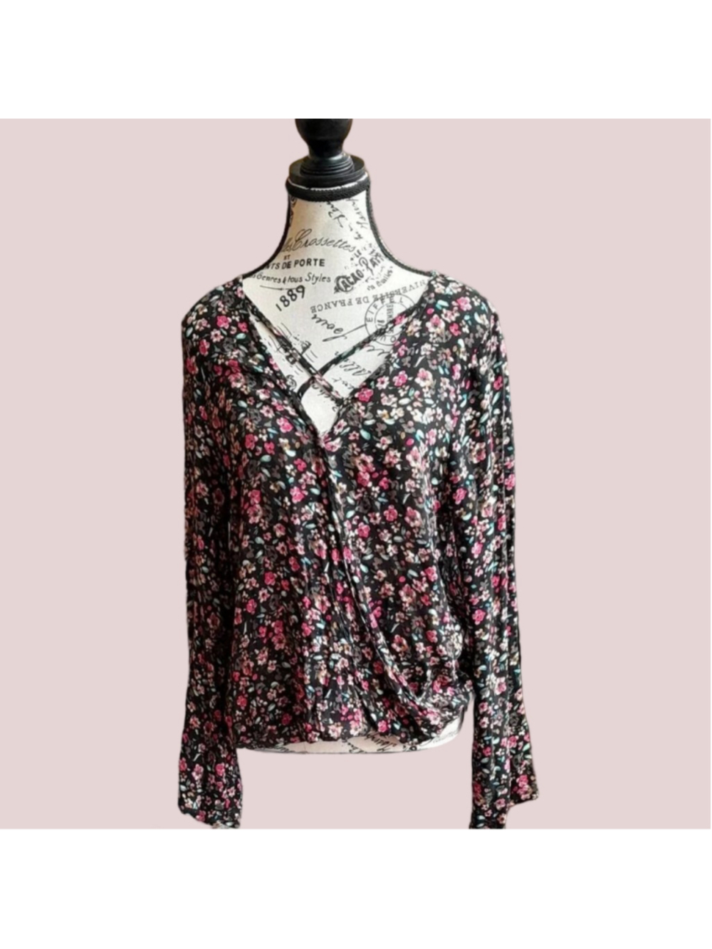 En Creme Long Sleeve Blouse